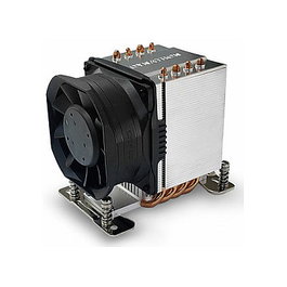 Dynatron A55 Refrigerador de Aire para CPU AMD SP6/TR5, Ventilador de 8 cm 2400-8000 RPM, 9 Aspas, Negro/Gris