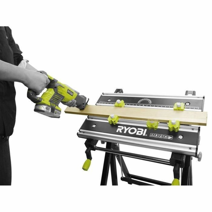 Ryobi Banco de trabajo plegable, ajustable y giratorio RWB03