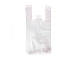 Bolsa camiseta reciclada 70% blanca 50 mc 35x50 cm apta legislacion bolsas 2021