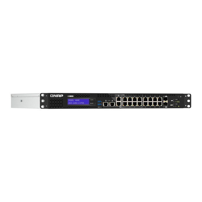 QNAP QGD-1602-C3758-16G Switch Gestionado L2 Smart Edge - 2 x 10G SFP+ + 8 x 2.5GBase-T + 8 x Gigabit - Rack - Intel Atom C3758 16GB QNAP QGD-1602-C3758-16G Switch Gestionado L2 Smart Edge - 2 x 10G SFP+ + 8 x 2.5GBase-T + 8 x Gigabit - Rack - Intel Atom C3758 16GB
