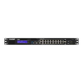 QNAP QGD-1602-C3758-16G Switch Gestionado L2 Smart Edge - 2 x 10G SFP+ + 8 x 2.5GBase-T + 8 x Gigabit - Rack - Intel Atom C3758 16GB