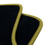 OCC Design Alfombra a Medida Mitsubishi ASX (2010-2016) 5PZ Ribete Amarillo