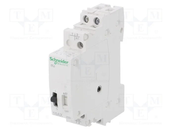 SCHNEIDER ELECTRIC Relé de instalación biestable por impulsos NC + NA 16A SCHNEIDER ELECTRIC Relé de instalación biestable por impulsos NC + NA 16A