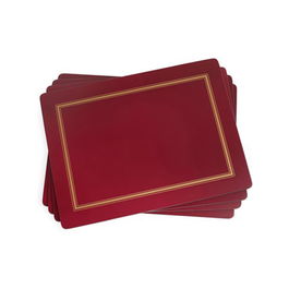 Portmeirion Set de 4 Individuales 40.1x29.8 cm Colección Burgundy - Resistentes al calor y manchas