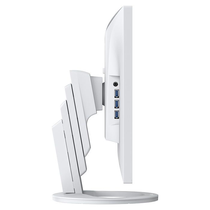 Eizo EV2495-WT Monitor 24.1" IPS (61cm) WUXGA 1920x1200 16:10, USB-C 70W, HDMI, DisplayPort, Altavoces, Hub USB, Conmutador KVM, Blanco