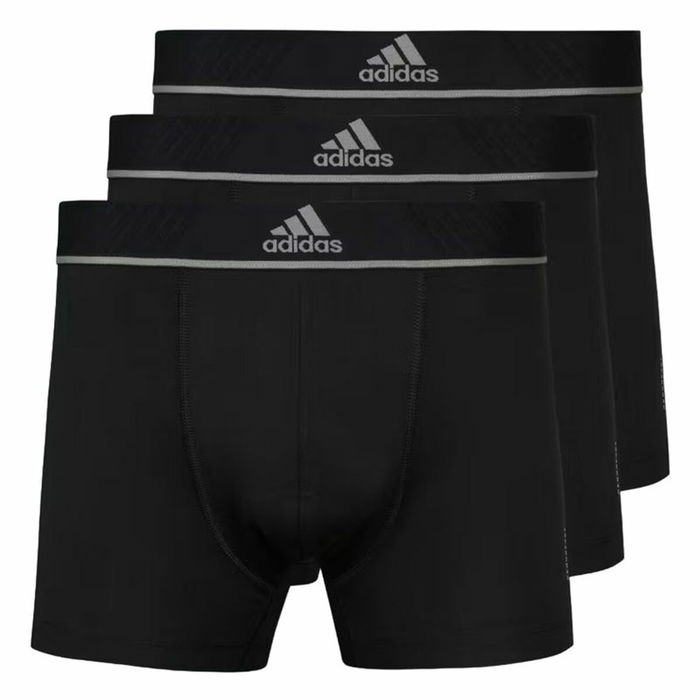 Bóxer de Hombre Adidas Active Micro Flex Eco Negro 3 Unidades Bóxer de Hombre Adidas Active Micro Flex Eco Negro 3 Unidades