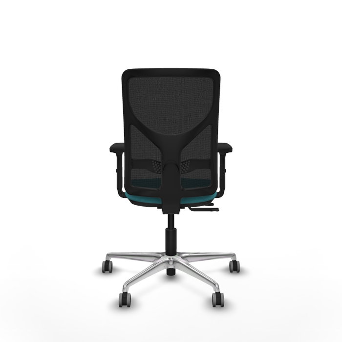 PIQUERAS Y CRESPO Silla de Oficina Motilla con Mecanismo Sincro/Traslack Turquesa y Negro