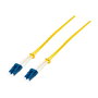 LogiLink Cable de parcheo de fibra óptica OS2 dúplex LC-LC, 30 m, amarillo de 9/125µm