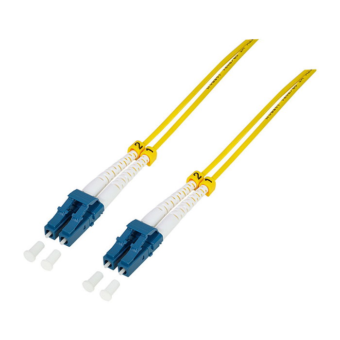 LogiLink Cable de parcheo de fibra óptica OS2 dúplex LC-LC, 30 m, amarillo de 9/125µm LogiLink Cable de parcheo de fibra óptica OS2 dúplex LC-LC, 30 m, amarillo de 9/125µm
