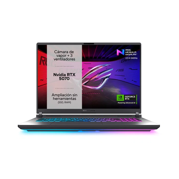 PortÁtil asus rog strix g815lp-s9034 u9-275h 32gb 1tb rtx5070 18"wqxga freedos PortÁtil asus rog strix g815lp-s9034 u9-275h 32gb 1tb rtx5070 18"wqxga freedos