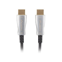 LANBERG Cable HDMI 2.0 Macho-Macho 30 metros 4K 18 Gbit/s AOC Optico Negro - CA-HDMI-20FB-0300-BK
