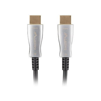 LANBERG Cable HDMI 2.0 Macho-Macho 30 metros 4K 18 Gbit/s AOC Optico Negro - CA-HDMI-20FB-0300-BK LANBERG Cable HDMI 2.0 Macho-Macho 30 metros 4K 18 Gbit/s AOC Optico Negro - CA-HDMI-20FB-0300-BK