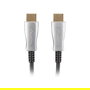 LANBERG Cable HDMI 2.0 Macho-Macho 30 metros 4K 18 Gbit/s AOC Optico Negro - CA-HDMI-20FB-0300-BK