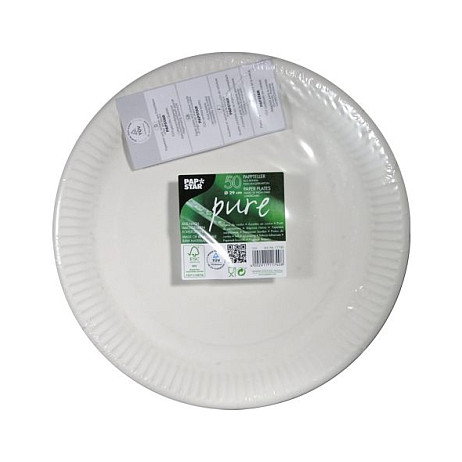 PAPSTAR pure Pappteller weiß