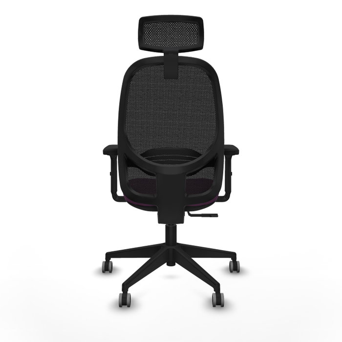 PIQUERAS Y CRESPO Silla de oficina Cilanco con mecanismo Sincro, Morado y Negro