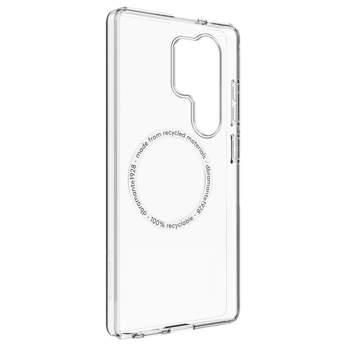 dbramante 1928 QI2 Funda para Samsung Galaxy S25 Ultra Transparente Carga Inalámbrica