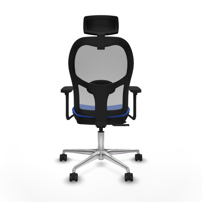 PIQUERAS Y CRESPO Silla de oficina Jorquera con mecanismo Sincro/Traslack Azul y Gris PIQUERAS Y CRESPO Silla de oficina Jorquera con mecanismo Sincro/Traslack Azul y Gris
