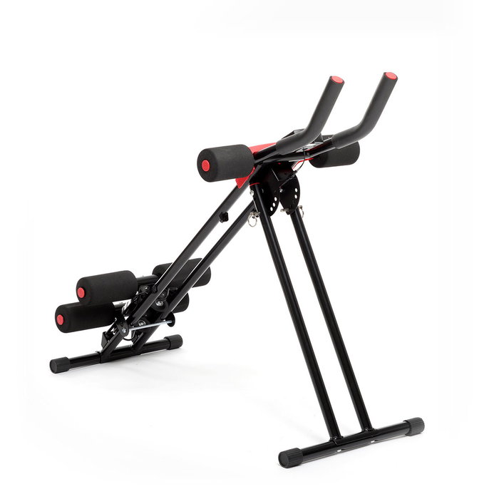 Pack Máquina de Abdominales Plegable con Guía de Ejercicios y Faja Deportiva con Efecto Sauna InnovaGoods