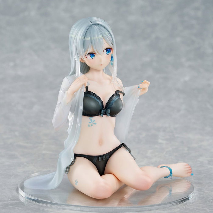 Original Character Estatua PVC 1/7 Silver-Haired Girl Sky Blue Morning Special Outfit Ver. by Fuumi Illustration 16 cm