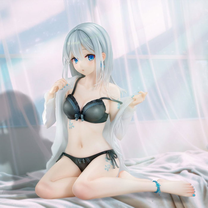 Original Character Estatua PVC 1/7 Silver-Haired Girl Sky Blue Morning Special Outfit Ver. by Fuumi Illustration 16 cm