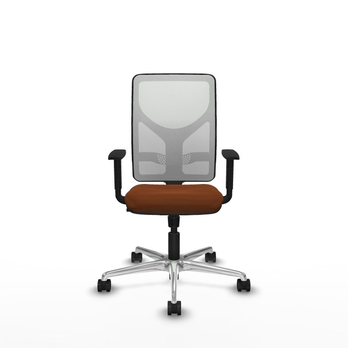 PIQUERAS Y CRESPO Silla de oficina Motilla con Mecanismo Sincro, Marrón y Blanco PIQUERAS Y CRESPO Silla de oficina Motilla con Mecanismo Sincro, Marrón y Blanco