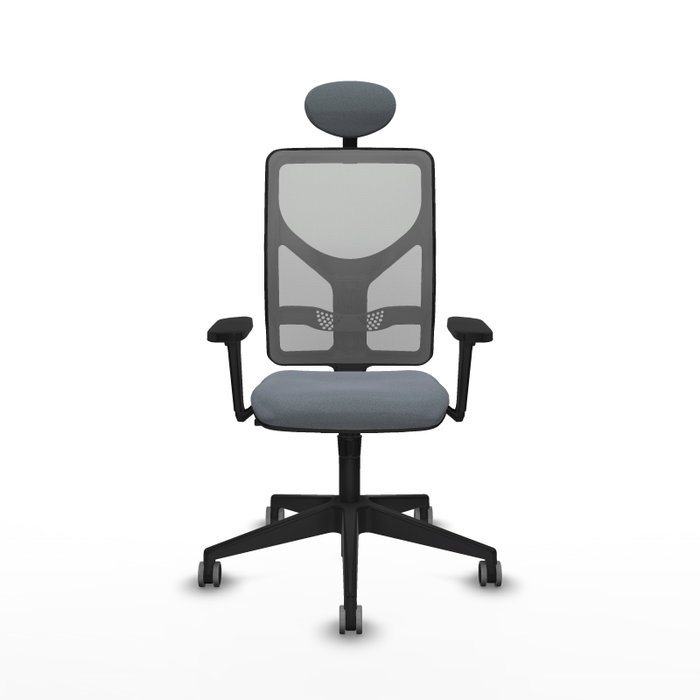 PIQUERAS Y CRESPO Silla de oficina Motilla con mecanismo Sincro, Brazos 3D y Cabecero Fijo, Gris PIQUERAS Y CRESPO Silla de oficina Motilla con mecanismo Sincro, Brazos 3D y Cabecero Fijo, Gris
