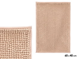 Berilo Alfombra de Baño Marrón 40x60 cm en Poliéster Reciclado, Cosido a Máquina, 800 GSM (Set de 12)