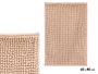 Berilo Alfombra de Baño Marrón 40x60 cm en Poliéster Reciclado, Cosido a Máquina, 800 GSM (Set de 12)