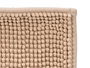 Berilo Alfombra de Baño Marrón 40x60 cm en Poliéster Reciclado, Cosido a Máquina, 800 GSM (Set de 12)