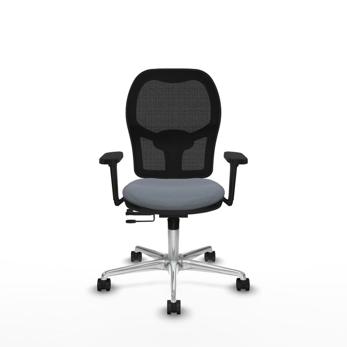 PIQUERAS Y CRESPO Silla de oficina Jorquera con mecanismo Sincro/Traslack, Gris y Negro PIQUERAS Y CRESPO Silla de oficina Jorquera con mecanismo Sincro/Traslack, Gris y Negro