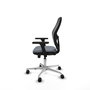 PIQUERAS Y CRESPO Silla de oficina Jorquera con mecanismo Sincro/Traslack, Gris y Negro