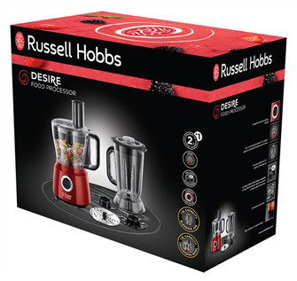Russell Hobbs 24730-56 Batidora Procesador de Alimentos Desire, Versátil para Diversas Recetas