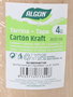 Algon Set 4 Tarrinas Kraft con Tapa 800 ml - 11.5 x 12 x 11.5 cm (12 Unidades)