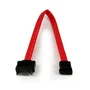StarTech Cable de extensión de datos SATA de 30 cm, SATA III 6Gbps, Rojo/Negro