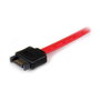 StarTech.com Cable de Extensión SATA III 6Gbps de 0,3 m - Serial ATA, Rojo y Negro