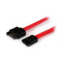 StarTech.com Cable de Extensión SATA III 6Gbps de 0,3 m - Serial ATA, Rojo y Negro