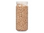 Giftdecor Bote Decorativo Piedra Metalizada 2-5 mm, 700 g, Color Beige, Dimensiones 6.5 x 6.5 x 15.8 cm (Set de 12)
