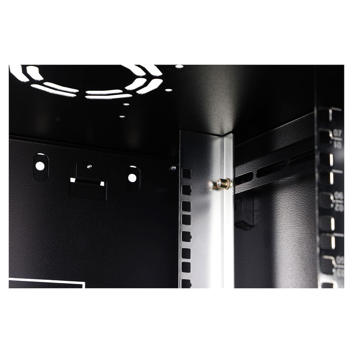 Digitus Bastidor de Pared Serie Dynamic Basic, 19'' 7U 600x450x415 mm, Negro, IP20, Capacidad 60 kg, Con Puerta de Cristal y Bloqueo de Teclado