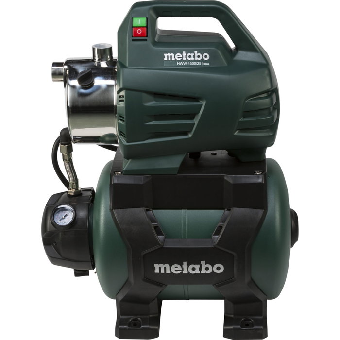 Metabo Booster con depósito HWW 4500/25 Acero inoxidable Metabo Booster con depósito HWW 4500/25 Acero inoxidable