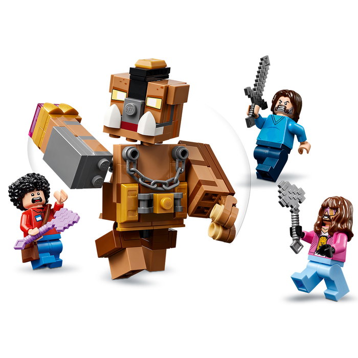 LEGO Minecraft 21272 El Ring de Combate de la Mansión del Bosque, Set de Construcción con Figuras de Steve, Garrett, Zombie Bebé y Gran Cochino, Juguete +10 Años LEGO Minecraft 21272 El Ring de Combate de la Mansión del Bosque, Set de Construcción con Figuras de Steve, Garrett, Zombie Bebé y Gran Cochino, Juguete +10 Años