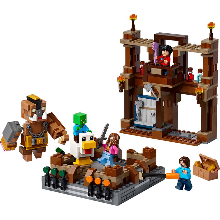 LEGO Minecraft 21272 El Ring de Combate de la Mansión del Bosque, Set de Construcción con Figuras de Steve, Garrett, Zombie Bebé y Gran Cochino, Juguete +10 Años LEGO Minecraft 21272 El Ring de Combate de la Mansión del Bosque, Set de Construcción con Figuras de Steve, Garrett, Zombie Bebé y Gran Cochino, Juguete +10 Años