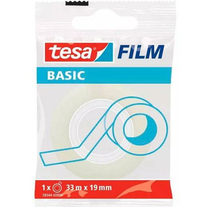 TESA TAPE, S.A. Basic Film transparente 33m x 19mm (24 rollos) TESA TAPE, S.A. Basic Film transparente 33m x 19mm (24 rollos)