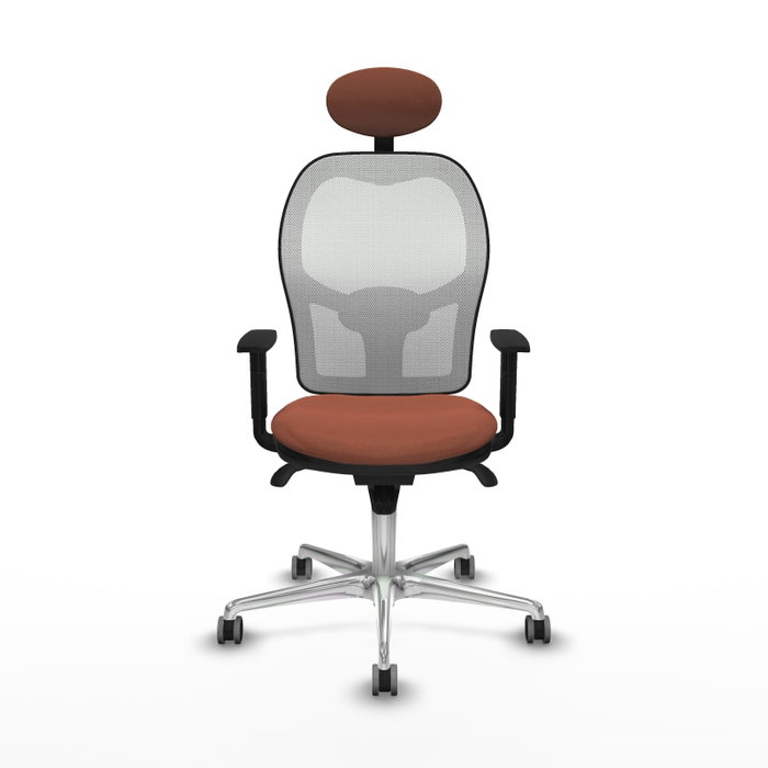 PIQUERAS Y CRESPO Silla de oficina Jorquera Marrón y Blanco PIQUERAS Y CRESPO Silla de oficina Jorquera Marrón y Blanco