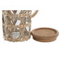 DKD Home Decor Jarra de Borosilicato y Fibra 1,25L Natural