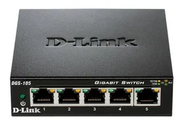 D-Link DGS-105 Switch No administrado L2 Gigabit Ethernet Negro
