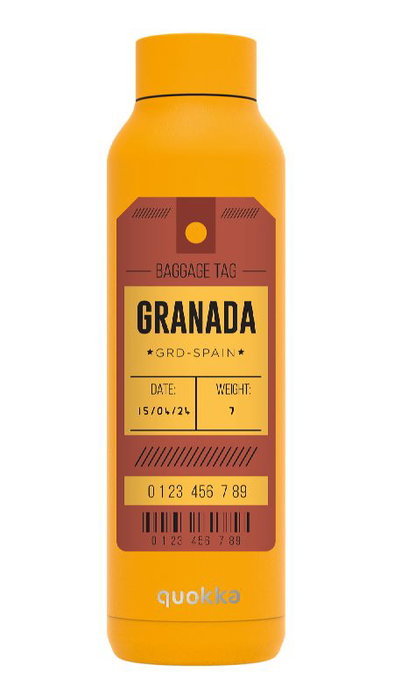 QUOKKA BOTELLA TERMO 630ML AMBER YELLOW GRANADA ETIQUETA PERSONALIZADA QUOKKA BOTELLA TERMO 630ML AMBER YELLOW GRANADA ETIQUETA PERSONALIZADA
