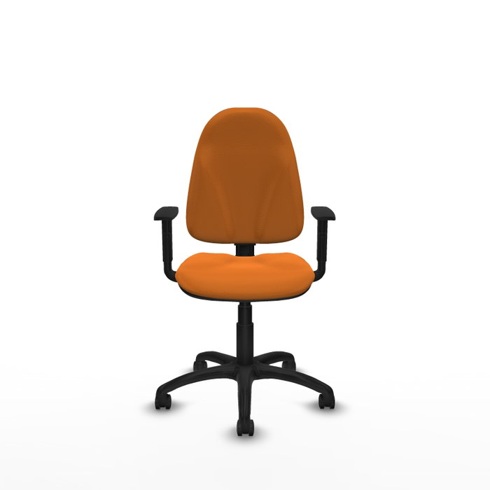PIQUERAS Y CRESPO Silla de oficina Algarra Naranja con Brazos 1D