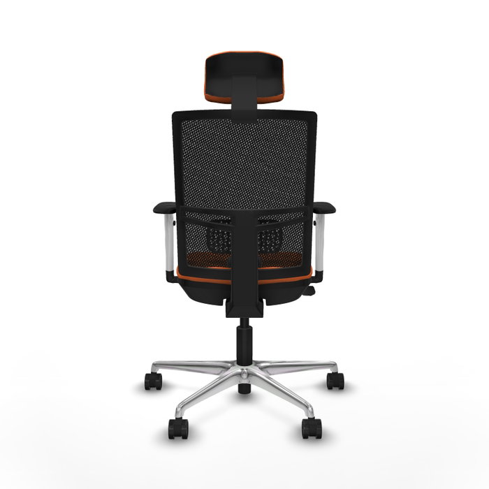 PIQUERAS Y CRESPO Silla de oficina Yunquera con mecanismo Sincro/Traslack, Naranja y Negro PIQUERAS Y CRESPO Silla de oficina Yunquera con mecanismo Sincro/Traslack, Naranja y Negro
