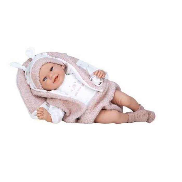 Muñecas Arias Elegance Colin Rosa con Cojín (Muñeco de Peso) 40 Cm