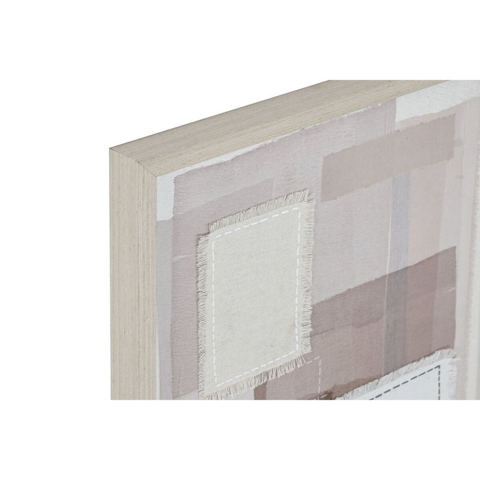 DKD Home Decor Cuadro Lienzo Lino Abstracto 3D Surtido de 2 Unidades DKD Home Decor Cuadro Lienzo Lino Abstracto 3D Surtido de 2 Unidades